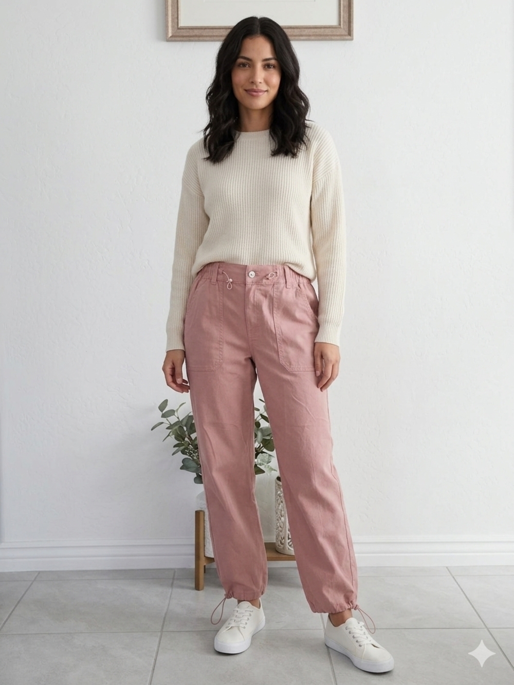 Celebrity Pink Dusty Rose Straight Leg Toggle Pants